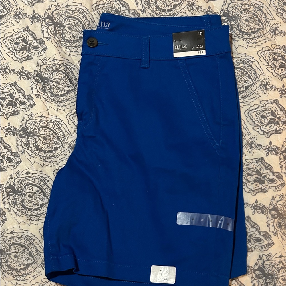 a.n.a Royal Blue Women's Flat Front Shorts